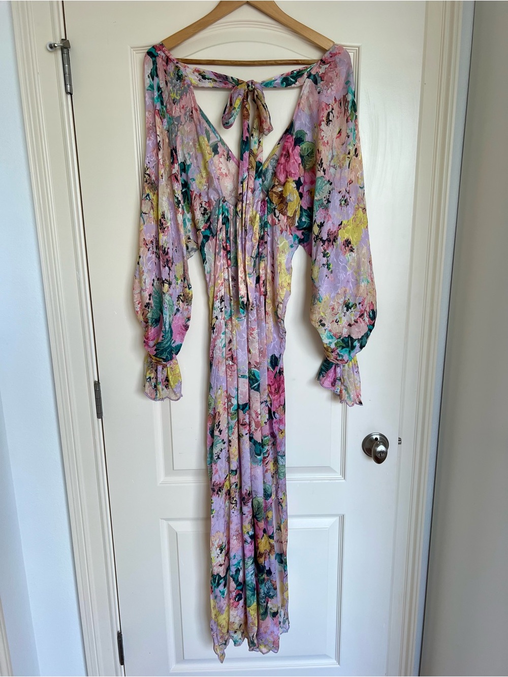 Teien Floral  Purple High-Slit Maxi Dress - Picture 7 of 10
